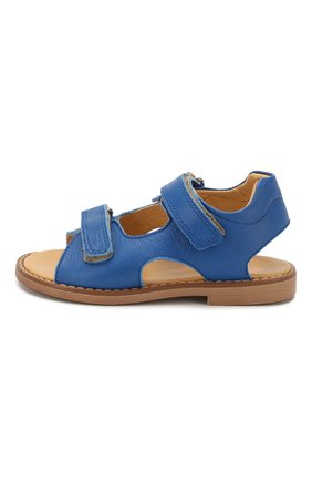 Детские кожаные сандалии GALLUCCI синего цвета, арт. T00434AM/SA P C 2794 KIP | Фото 2 (Материал внутренний: Натуральная кожа; Материал внешний: Кожа)