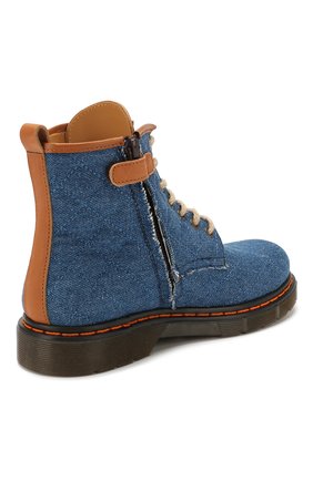 Детские текстильные ботинки GALLUCCI синего цвета, арт. J30083AM/TR P V G0M TDG/MAI | Фото 3 (Материал внешний: Текстиль; Материал внутренний: Натуральная кожа)