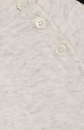 Детский хлопковый свитшот LORO PIANA синего цвета по цене 25600 руб., арт. FAL0869 | Фото 3 Детский хлопковый свитшот LORO PIANA синего цвета, арт. FAL0869 | Фото 3