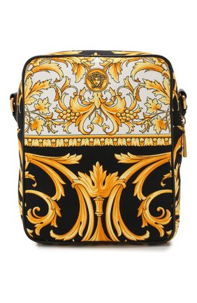 Мужская текстильная сумка VERSACE золотого цвета по цене 57100 руб., арт. DL27806/DCAST7 | Фото 1 Мужская текстильная сумка VERSACE золотого цвета, арт. DL27806/DCAST7 | Фото 1