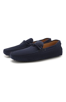 Мужские замшевые мокасины TOD’S темно-синего цвета по цене 33950 руб., арт. XXM0GW05470RE0 | Фото 1 Мужские замшевые мокасины TOD’S темно-синего цвета, арт. XXM0GW05470RE0 | Фото 1