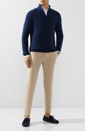 Мужские замшевые мокасины TOD’S темно-синего цвета по цене 33950 руб., арт. XXM0GW05470RE0 | Фото 2 Мужские замшевые мокасины TOD’S темно-синего цвета, арт. XXM0GW05470RE0 | Фото 2