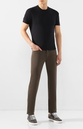 Мужские кожаные кеды BOTTEGA VENETA светло-серого цвета по цене 47400 руб., арт. 608761/VT040 | Фото 2 Мужские кожаные кеды BOTTEGA VENETA светло-серого цвета, арт. 608761/VT040 | Фото 2