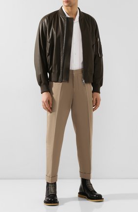 Мужские кожаные ботинки BOTTEGA VENETA черного цвета по цене 86150 руб., арт. 610338/VBSB0 | Фото 2 Мужские кожаные ботинки BOTTEGA VENETA черного цвета, арт. 610338/VBSB0 | Фото 2