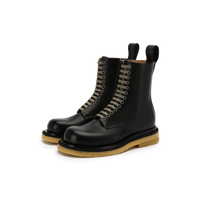Кожаные ботинки Bottega Veneta Чёрный 610338/VBSB0 5466734