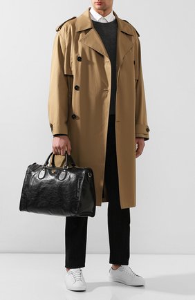 Мужская кожаная дорожная сумка morpheus GUCCI черного цвета по цене 159300 руб., арт. 575820/1GZAX | Фото 2 Мужская кожаная дорожная сумка morpheus GUCCI черного цвета, арт. 575820/1GZAX | Фото 2