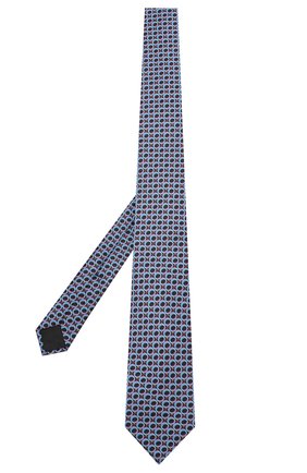 Мужской шелковый галстук ZILLI голубого цвета по цене 19950 руб., арт. 50233/TIES | Фото 2 Мужской шелковый галстук ZILLI голубого цвета, арт. 50233/TIES | Фото 2