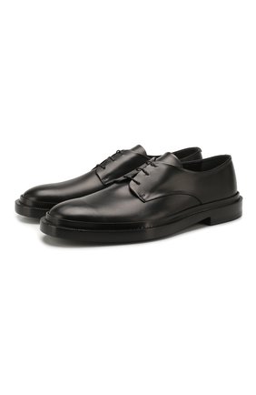 Мужской кожаные дерби JIL SANDER черного цвета по цене 49950 руб., арт. JI30510B-11540 | Фото 1 Мужской кожаные дерби JIL SANDER черного цвета, арт. JI30510B-11540 | Фото 1