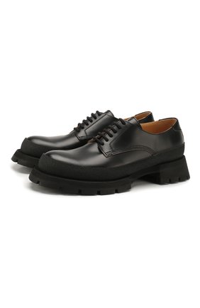 Мужской кожаные дерби JIL SANDER черного цвета по цене 59950 руб., арт. JI34519A-11590 | Фото 1 Мужской кожаные дерби JIL SANDER черного цвета, арт. JI34519A-11590 | Фото 1