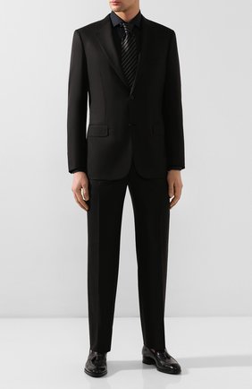 Мужская хлопковая сорочка TOM FORD черного цвета по цене 55700 руб., арт. 7FT195/94S3AX | Фото 2 Мужская хлопковая сорочка TOM FORD черного цвета, арт. 7FT195/94S3AX | Фото 2 (Материал внешний: Хлопок; Длина (для топов): Стандартные; Рукава: Длинные; Мужское Кросс-КТ: Сорочка-одежда; Принт: Однотонные; Случай: Формальный; Манжеты: На пуговицах; Воротник: Акула; Региональные ограничения белый список (Axapta Mercury): RU)