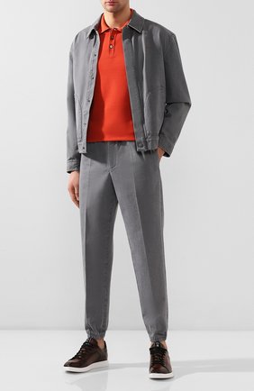 Мужское хлопковое поло ZEGNA COUTURE оранжевого цвета по цене 42950 руб., арт. CUC96/C32 | Фото 2 Мужское хлопковое поло ZEGNA COUTURE оранжевого цвета, арт. CUC96/C32 | Фото 2