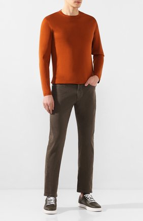 Мужские джинсы LORO PIANA коричневого цвета по цене 48650 руб., арт. FAG1329 | Фото 2 Мужские джинсы LORO PIANA коричневого цвета, арт. FAG1329 | Фото 2