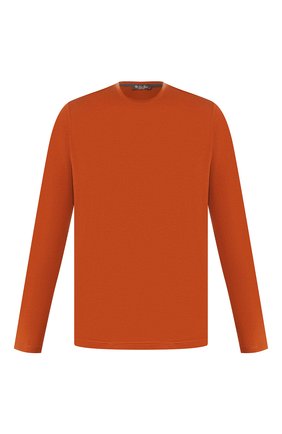 Мужская лонгслив из шелка и хлопка LORO PIANA оранжевого цвета по цене 51150 руб., арт. FAF6129 | Фото 1 Мужская лонгслив из шелка и хлопка LORO PIANA оранжевого цвета, арт. FAF6129 | Фото 1