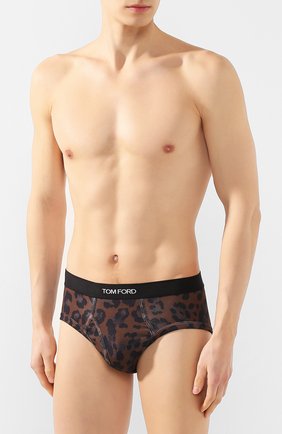 Мужские хлопковые хипсы TOM FORD темно-коричневого цвета по цене 9950 руб., арт. T4LC10110 | Фото 2 Мужские хлопковые хипсы TOM FORD темно-коричневого цвета, арт. T4LC10110 | Фото 2