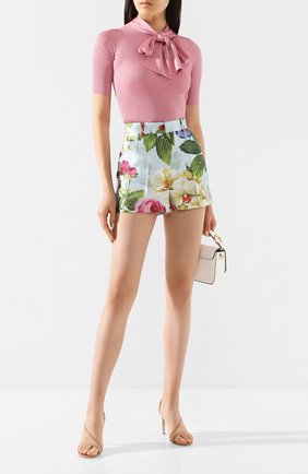 Женская пуловер из вискозы DOLCE & GABBANA светло-розового цвета по цене 62400 руб., арт. FX668T/JAIDM | Фото 2 Женская пуловер из вискозы DOLCE & GABBANA светло-розового цвета, арт. FX668T/JAIDM | Фото 2