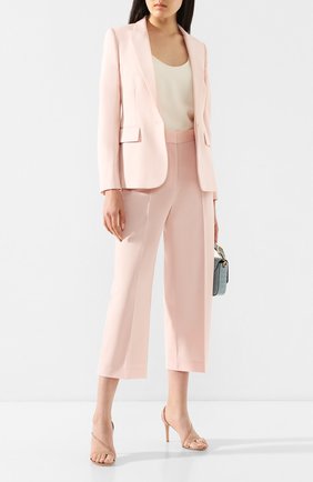 Женские шерстяные брюки STELLA MCCARTNEY светло-розового цвета по цене 49300 руб., арт. 600570/SNB48 | Фото 2 Женские шерстяные брюки STELLA MCCARTNEY светло-розового цвета, арт. 600570/SNB48 | Фото 2