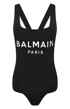 Женский слитный купальник BALMAIN черного цвета по цене 40900 руб., арт. BPBK30200 | Фото 1 Женский слитный купальник BALMAIN черного цвета, арт. BPBK30200 | Фото 1