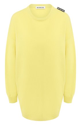 Женская кашемировый свитер BALENCIAGA желтого цвета по цене 75250 руб., арт. 595116/T4099 | Фото 1 Женская кашемировый свитер BALENCIAGA желтого цвета, арт. 595116/T4099 | Фото 1