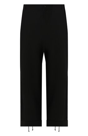 Женские шерстяные брюки YOHJI YAMAMOTO черного цвета по цене 62500 руб., арт. FS-P55-101 | Фото 1 Женские шерстяные брюки YOHJI YAMAMOTO черного цвета, арт. FS-P55-101 | Фото 1