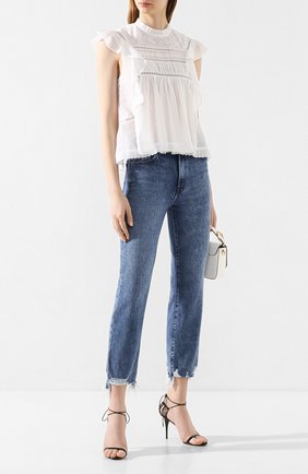 Женская хлопковый топ ISABEL MARANT ETOILE белого цвета по цене 25950 руб., арт. HT1103-20P063E/VIVIA | Фото 2 Женская хлопковый топ ISABEL MARANT ETOILE белого цвета, арт. HT1103-20P063E/VIVIA | Фото 2