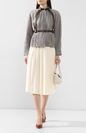 Женский жакет из смеси шелка и льна GIORGIO ARMANI бежевого цвета по цене 310500 руб., арт. 0SH0C03E/T0105 | Фото 2 Женский жакет из смеси шелка и льна GIORGIO ARMANI бежевого цвета, арт. 0SH0C03E/T0105 | Фото 2