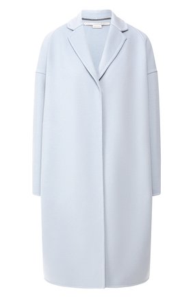 Женское шерстяное пальто STELLA MCCARTNEY голубого цвета по цене 122000 руб., арт. 573928/SMB09 | Фото 1 Женское шерстяное пальто STELLA MCCARTNEY голубого цвета, арт. 573928/SMB09 | Фото 1