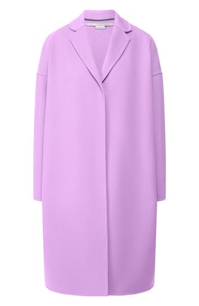 Женское шерстяное пальто STELLA MCCARTNEY сиреневого цвета по цене 122000 руб., арт. 573928/SMB09 | Фото 1 Женское шерстяное пальто STELLA MCCARTNEY сиреневого цвета, арт. 573928/SMB09 | Фото 1