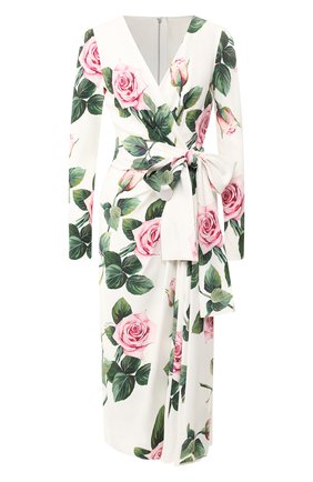 Женское платье DOLCE & GABBANA белого цвета по цене 163000 руб., арт. F6G9FT/FSRMB | Фото 1 Женское платье DOLCE & GABBANA белого цвета, арт. F6G9FT/FSRMB | Фото 1