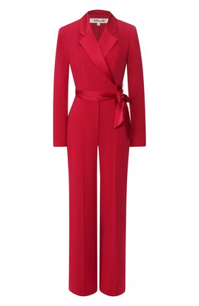 Женский комбинезон DIANE VON FURSTENBERG малинового цвета по цене 56400 руб., арт. 13645DVF | Фото 1 Женский комбинезон DIANE VON FURSTENBERG малинового цвета, арт. 13645DVF | Фото 1