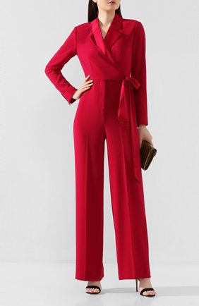 Женский комбинезон DIANE VON FURSTENBERG малинового цвета по цене 56400 руб., арт. 13645DVF | Фото 2 Женский комбинезон DIANE VON FURSTENBERG малинового цвета, арт. 13645DVF | Фото 2