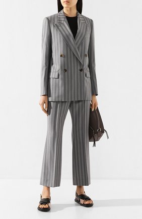 Женский шерстяной жакет ACNE STUDIOS серого цвета по цене 67600 руб., арт. AH0069/W | Фото 2 Женский шерстяной жакет ACNE STUDIOS серого цвета, арт. AH0069/W | Фото 2
