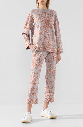 Женские брюки TAK.ORI светло-серого цвета по цене 49950 руб., арт. PTK61009WC040SS20 | Фото 2 Женские брюки TAK.ORI светло-серого цвета, арт. PTK61009WC040SS20 | Фото 2