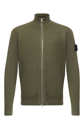 Мужская хлопковый кардиган STONE ISLAND хаки цвета по цене 31950 руб., арт. 7215526B2 | Фото 1 Мужская хлопковый кардиган STONE ISLAND хаки цвета, арт. 7215526B2 | Фото 1