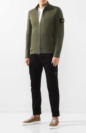 Мужская хлопковый кардиган STONE ISLAND хаки цвета по цене 31950 руб., арт. 7215526B2 | Фото 2 Мужская хлопковый кардиган STONE ISLAND хаки цвета, арт. 7215526B2 | Фото 2