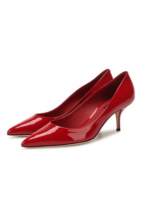 Женская кожаные туфли cardinale DOLCE & GABBANA красного цвета по цене 42700 руб., арт. CD1494/A1471 | Фото 1 Женская кожаные туфли cardinale DOLCE & GABBANA красного цвета, арт. CD1494/A1471 | Фото 1