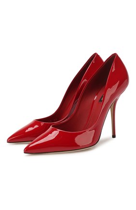 Женская кожаные туфли cardinale DOLCE & GABBANA красного цвета по цене 45550 руб., арт. CD1475/A1471 | Фото 1 Женская кожаные туфли cardinale DOLCE & GABBANA красного цвета, арт. CD1475/A1471 | Фото 1