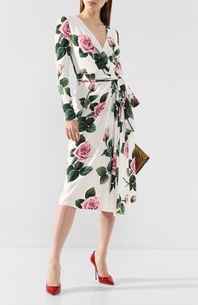 Женская кожаные туфли cardinale DOLCE & GABBANA красного цвета по цене 45550 руб., арт. CD1475/A1471 | Фото 2 Женская кожаные туфли cardinale DOLCE & GABBANA красного цвета, арт. CD1475/A1471 | Фото 2