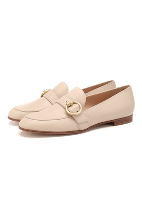 Женские кожаные лоферы GIANVITO ROSSI бежевого цвета по цене 55300 руб., арт. G25129.51CU0.VGIM0US | Фото 1 Женские кожаные лоферы GIANVITO ROSSI бежевого цвета, арт. G25129.51CU0.VGIM0US | Фото 1
