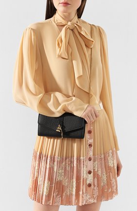 Женские кошелек aby на цепочке CHLOÉ черного цвета по цене 59950 руб., арт. CHC20SP314B71 | Фото 2 Женские кошелек aby на цепочке CHLOÉ черного цвета, арт. CHC20SP314B71 | Фото 2