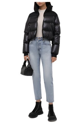 Женские текстильные ботинки ALEXANDER MCQUEEN черного цвета по цене 48400 руб., арт. 611706/W4L32 | Фото 2 Женские текстильные ботинки ALEXANDER MCQUEEN черного цвета, арт. 611706/W4L32 | Фото 2
