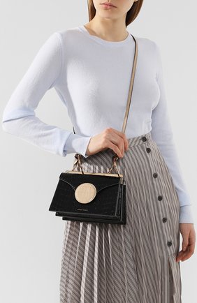 Женская сумка phoebe mini DANSE LENTE черного цвета по цене 28300 руб., арт. MINI PH0EBE/TAN/BLACK | Фото 2 Женская сумка phoebe mini DANSE LENTE черного цвета, арт. MINI PH0EBE/TAN/BLACK | Фото 2