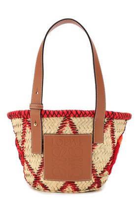 Женская сумка basket small LOEWE красного цвета по цене 43500 руб., арт. 303.50.S93 | Фото 1 Женская сумка basket small LOEWE красного цвета, арт. 303.50.S93 | Фото 1