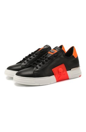Мужские кожаные кеды PHILIPP PLEIN черного цвета по цене 48700 руб., арт. S20S MSC2732 PLE075N | Фото 1 Мужские кожаные кеды PHILIPP PLEIN черного цвета, арт. S20S MSC2732 PLE075N | Фото 1