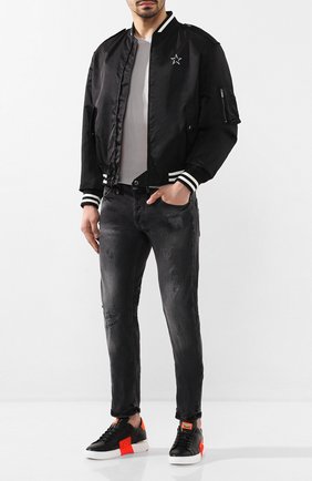 Мужские кожаные кеды PHILIPP PLEIN черного цвета по цене 48700 руб., арт. S20S MSC2732 PLE075N | Фото 2 Мужские кожаные кеды PHILIPP PLEIN черного цвета, арт. S20S MSC2732 PLE075N | Фото 2