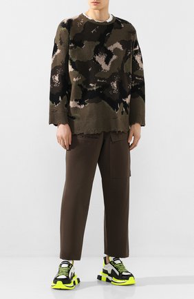 Мужские кожаные кроссовки super king DOLCE & GABBANA желтого цвета по цене 63650 руб., арт. CS1649/AX024 | Фото 2 Мужские кожаные кроссовки super king DOLCE & GABBANA желтого цвета, арт. CS1649/AX024 | Фото 2