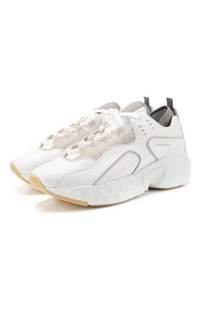 Мужские кожаные кроссовки rockaway ACNE STUDIOS белого цвета по цене 37050 руб., арт. BD0002 | Фото 1 Мужские кожаные кроссовки rockaway ACNE STUDIOS белого цвета, арт. BD0002 | Фото 1