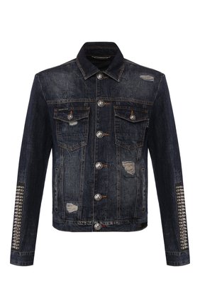 Мужская джинсовая куртка PHILIPP PLEIN синего цвета по цене 89950 руб., арт. S20C MDB0255 PDE004N | Фото 1 Мужская джинсовая куртка PHILIPP PLEIN синего цвета, арт. S20C MDB0255 PDE004N | Фото 1