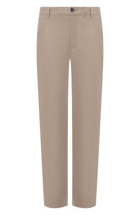 Мужские брюки из смеси льна и хлопка GIORGIO ARMANI бежевого цвета по цене 56250 руб., арт. 0SGPP09Z/T01FI | Фото 1 Мужские брюки из смеси льна и хлопка GIORGIO ARMANI бежевого цвета, арт. 0SGPP09Z/T01FI | Фото 1