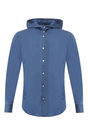 Мужская джинсовая рубашка KITON синего цвета по цене 67350 руб., арт. UMCMARH0722703 | Фото 1 Мужская джинсовая рубашка KITON синего цвета, арт. UMCMARH0722703 | Фото 1 (Рукава: Длинные; Длина (для топов): Стандартные; Материал внешний: Хлопок, Деним; Случай: Повседневный; Манжеты: На кнопках; Кросс-КТ: Деним; Мужское Кросс-КТ: Рубашка-одежда; Принт: Однотонные; Воротник: С капюшоном)