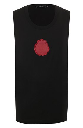 Мужская хлопковая майка DOLCE & GABBANA черного цвета по цене 24400 руб., арт. G8KB1Z/G7VAQ | Фото 1 Мужская хлопковая майка DOLCE & GABBANA черного цвета, арт. G8KB1Z/G7VAQ | Фото 1